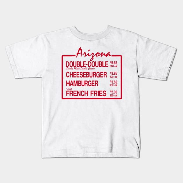 Arizona Burger Kids T-Shirt by Meat Beat